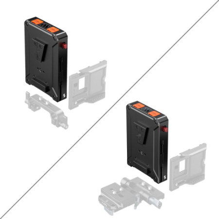 SmallRig 5653 - inteligentny adapter zasilania z płytka montażową do akumulatorów V-Mount (wersja podstawowa) - inne warianty